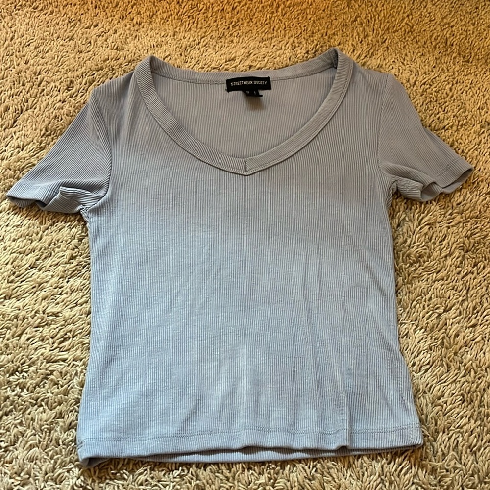 Small, blue top